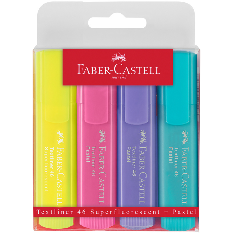 Текстовыделители пастельные набор Faber Castell #1