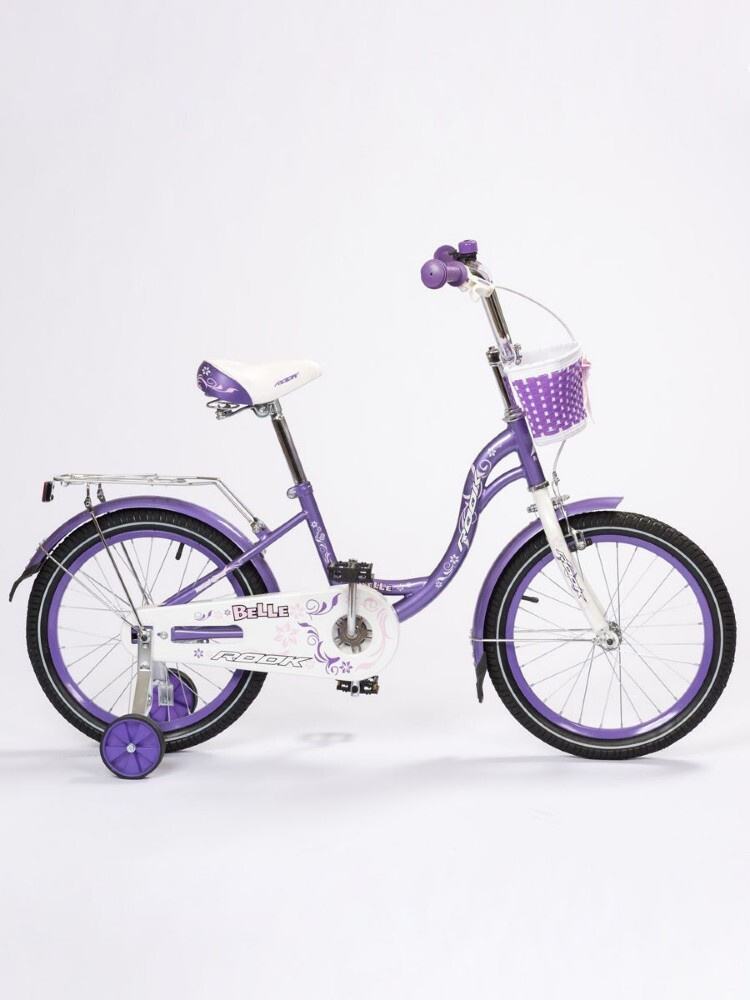 Велосипед детский Rook Belle, сиреневый, колесо 16" / на рост 105-110 см  #1