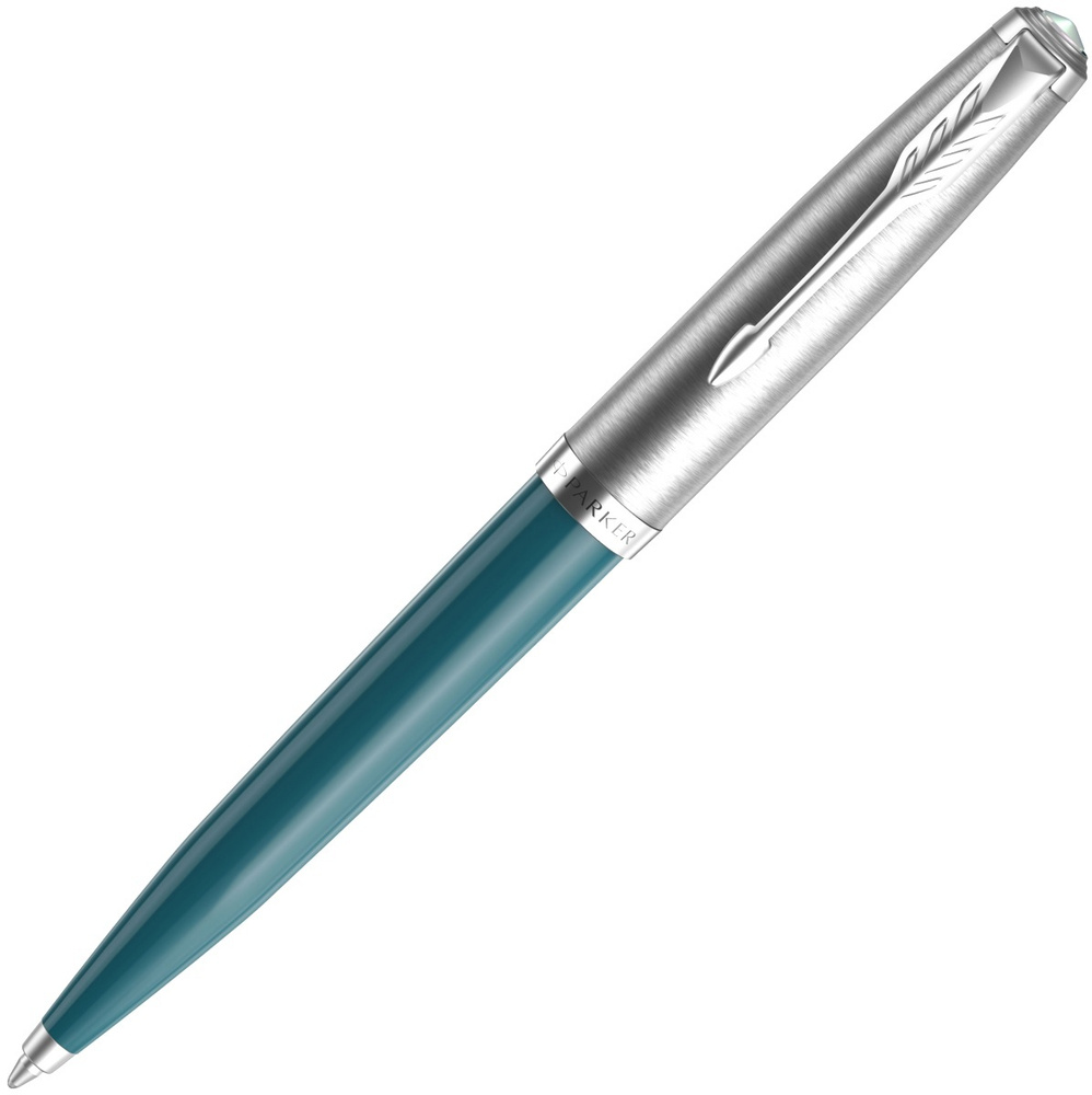 Ручка шариковая Parker 51 Core Teal Blue CT, M, чернила черные, подарочная коробка, арт. 2123508  #1