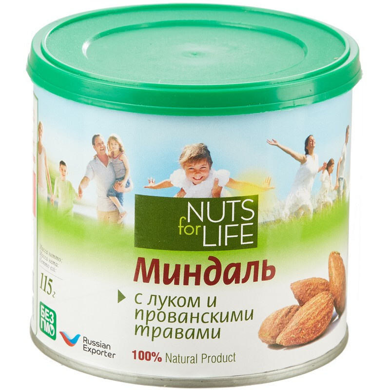 Миндаль Nuts for life обжаренный с прованскими травами, 115 грамм  #1