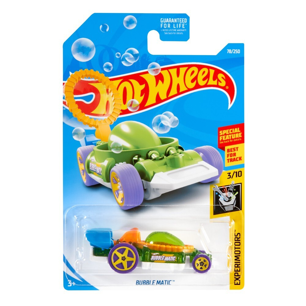 FYD82 Машинка металлическая игрушка Hot Wheels коллекционная модель BUBBLE MATIC зеленый/сиреневый  #1