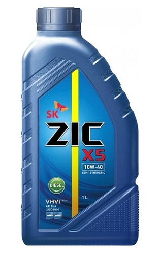 ZIC X5 DIESEL 10W-40 Масло моторное, Полусинтетическое, 1 л #1