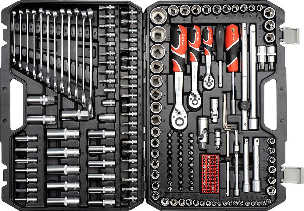 Набор инструментов 1/2"-1/4"-3/8" 216 предметов YT-38841 #1