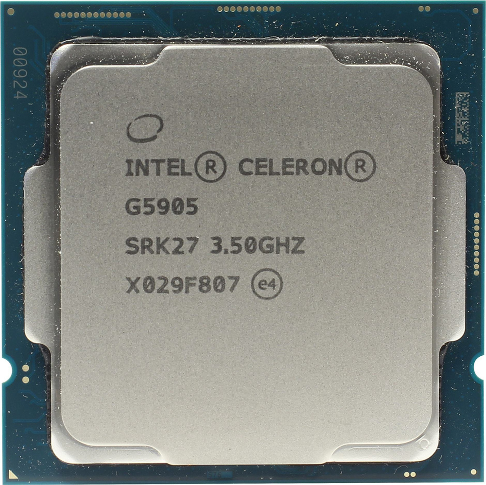 Процессор Socket LGA 1200 Intel Celeron G5905 ( 2 ядра / 3500 МГц / 3,5 ГГц / кэш 4 Мб / 58Вт / 58W ) #1