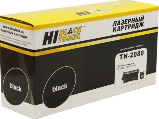 Картридж Hi-Black (HB-TN-2080) для Brother HL-2130/ DCP7055, 1,2K #1