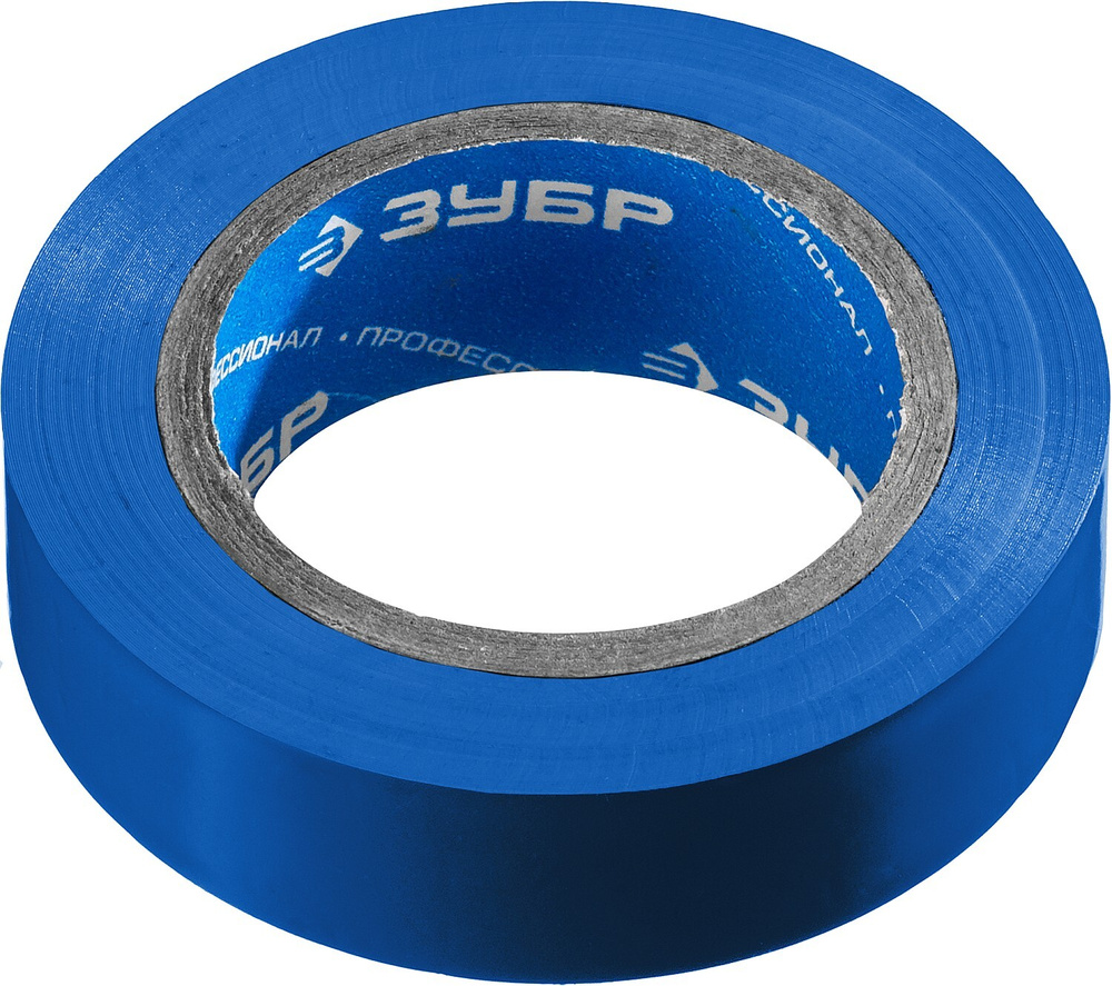 ЗУБР Электрик-10 синяя изолента ПВХ, 10м х 15мм - купить с доставкой по ...