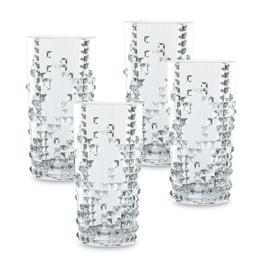 Набор из 4-х стаканов PUNK, объем: 390 мл, материал: хрустальное стекло, 99498, NACHTMANN, Германия  #1
