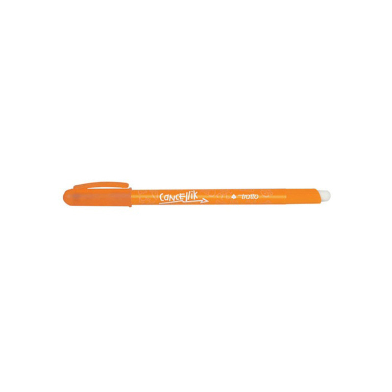 Ручка шариковая Tratto Cancellik, с ластиком Оранжевый #1