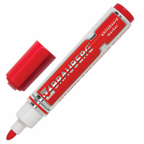 Стираемый маркер для белой доски красный, "Neo", 5 мм, с клипом, 150489  #1