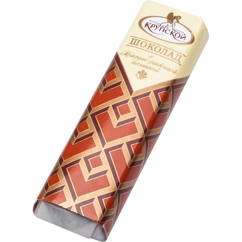 Шоколадный батончик Крупской, темный шоколад, с помадно-сливочной начинкой, 20шт х 50г  #1