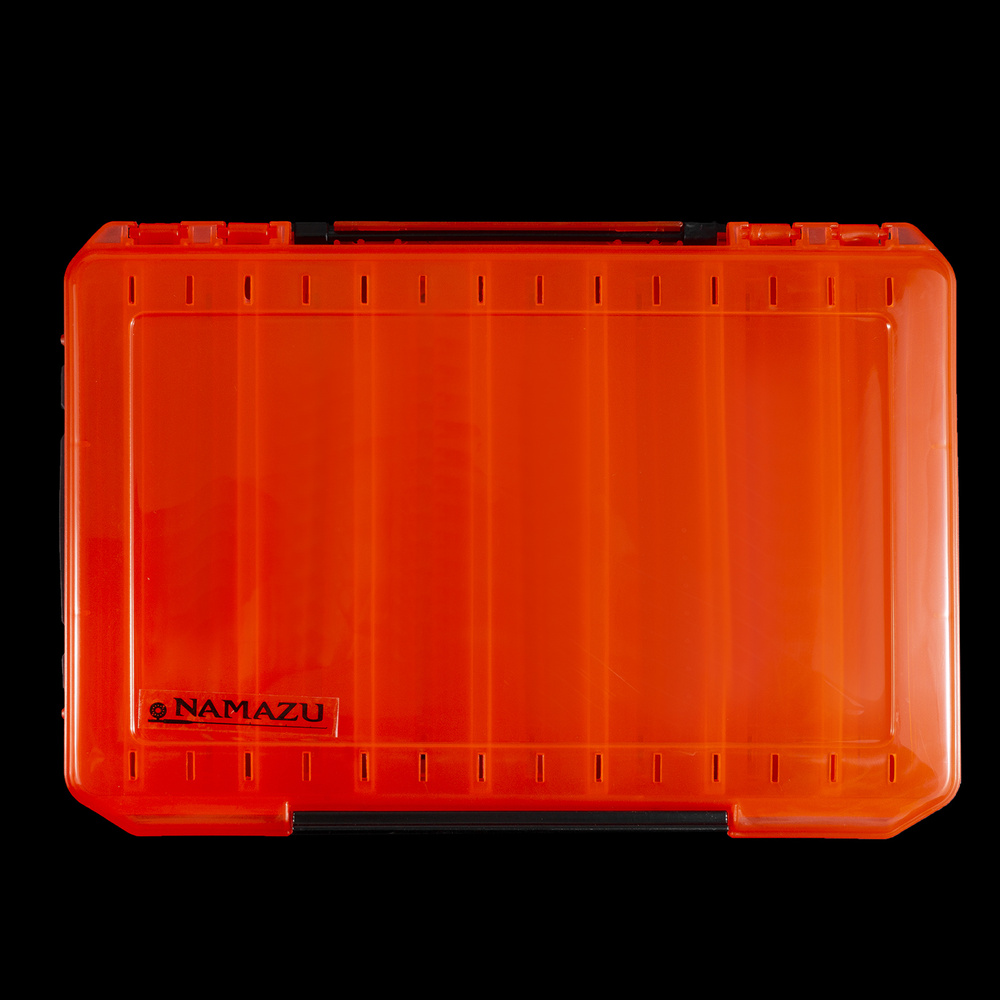 Коробка для воблеров двухсторонняя Органайзер-коробка рыболовная для раттлинов и блёсен Namazu 14 отделений #1