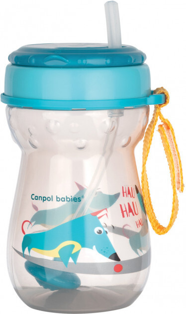 Canpol babies Бутылочка для воды детская, поильник спортивный, непроливайка с трубочкой и утяжелителем, #1