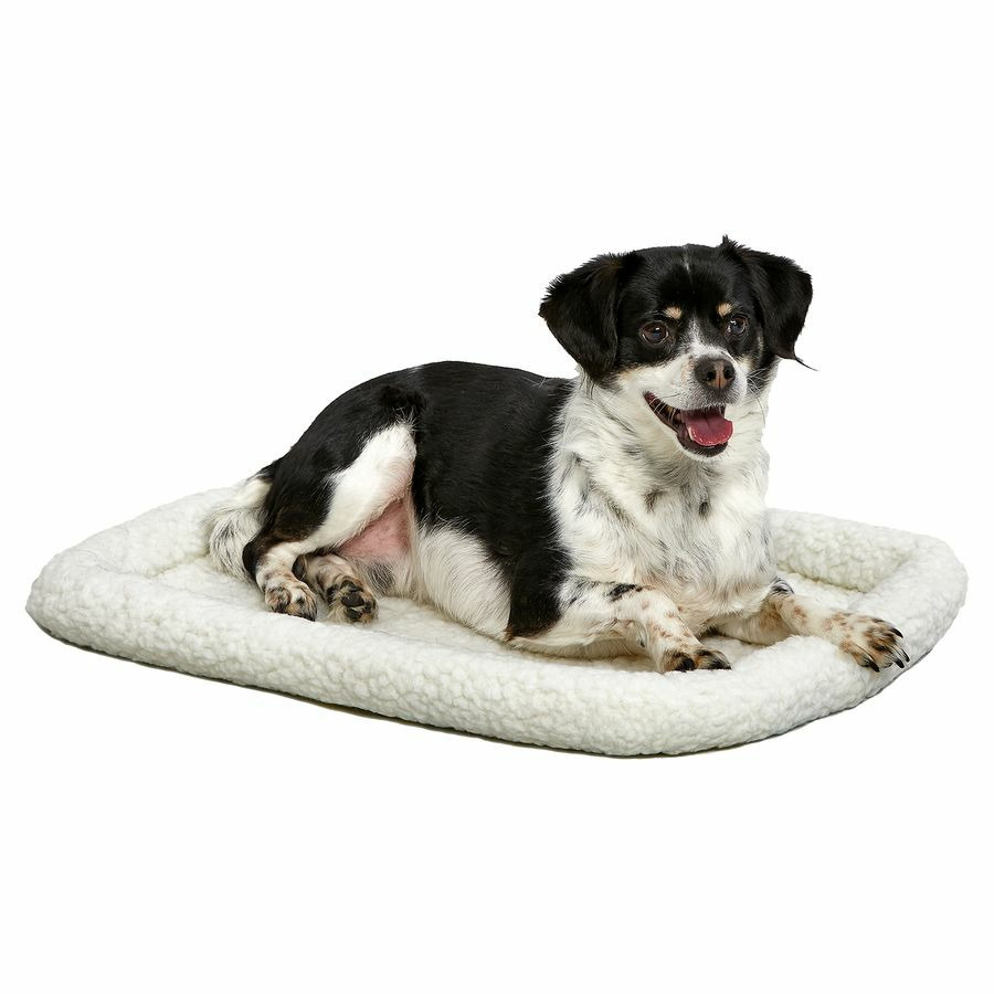 Лежанка MidWest Pet Bed для собак и кошек флисовая 60х45 см, белая  #1