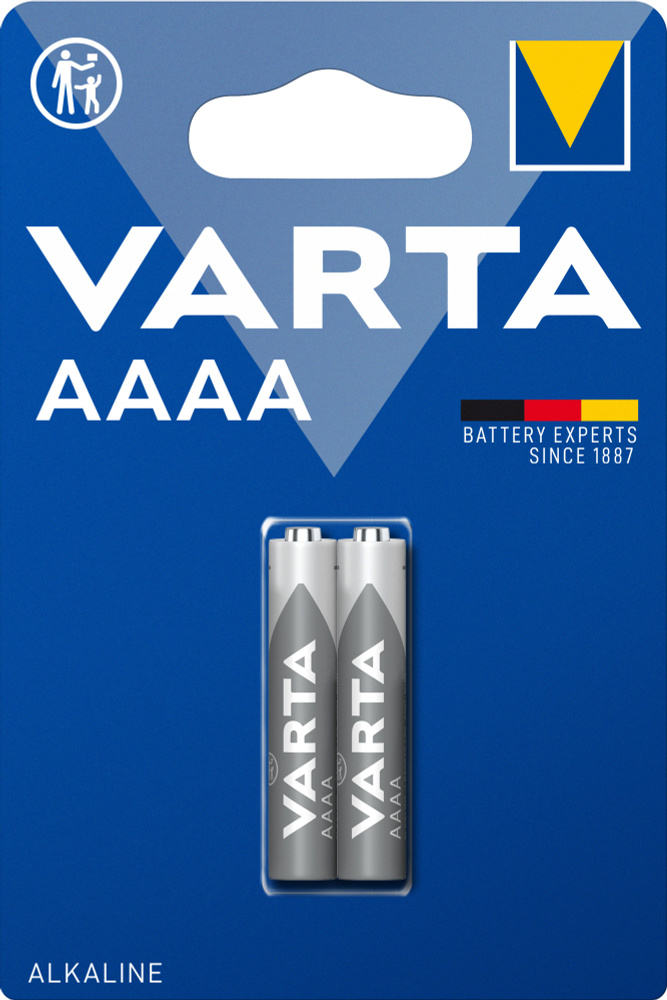 Varta Батарейка AAAA, Щелочной тип, 1,5 В, 2 шт #1