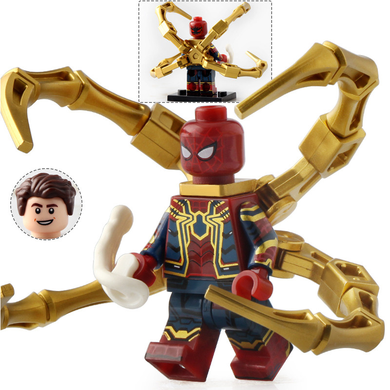 Минифигурка Человек Паук совместима с конструкторами лего (4.5, пакет) WM705  #1