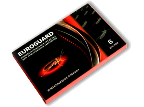 Euroguard Инсектицидные ловушки для уничтожения тараканов и муравьев, 6шт  #1