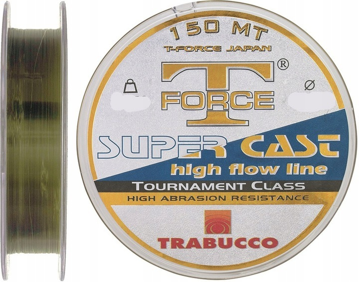 Леска Trabucco T-FORCE Tournament SUPER CAST (150 м, 0.205 мм, 5.42 кг) цв. Прозрачный  #1