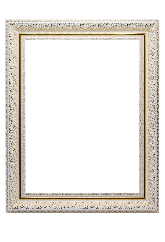 Рамка багетная для картин со стеклом 30 x 40 см, (белый) #1
