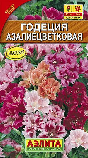 Годеция Азалиецветковая махровая, смесь Одн. Цв/П (Аэлита) 0,05г (1 пакетик)  #1