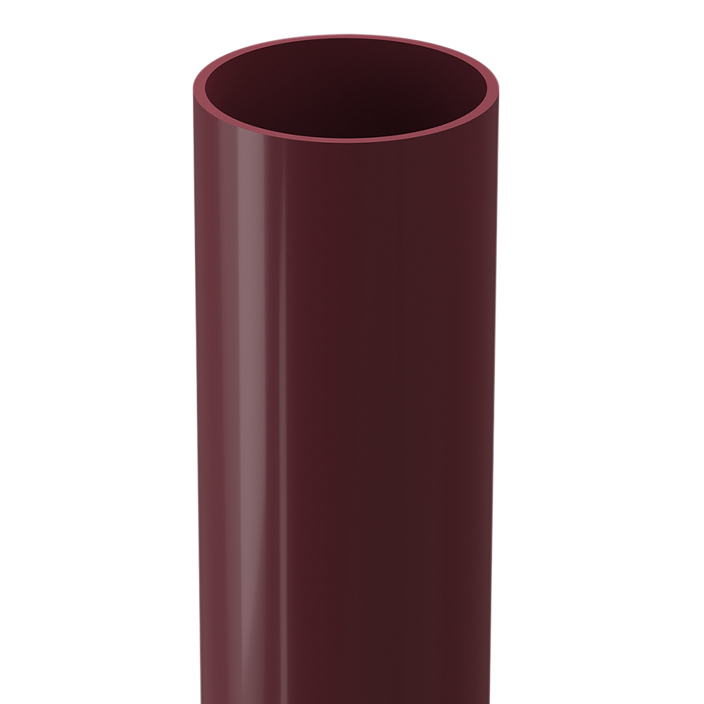 Труба водосточная пластиковая Docke Standard d80 мм 1 м красный RAL 3005  #1