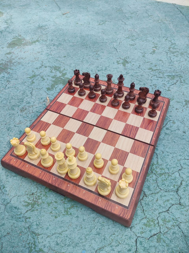 Шахматы Люкс магнитные дорожные средние 32х27 см #1