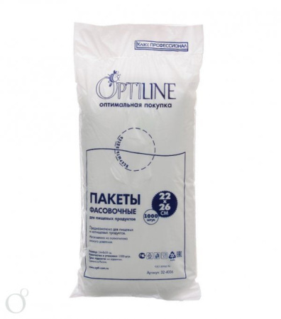 Пакеты для хранения продуктов 22см*26см OPTILINE/Упаковочные пакеты/Пакеты фасовочные 1000шт  #1