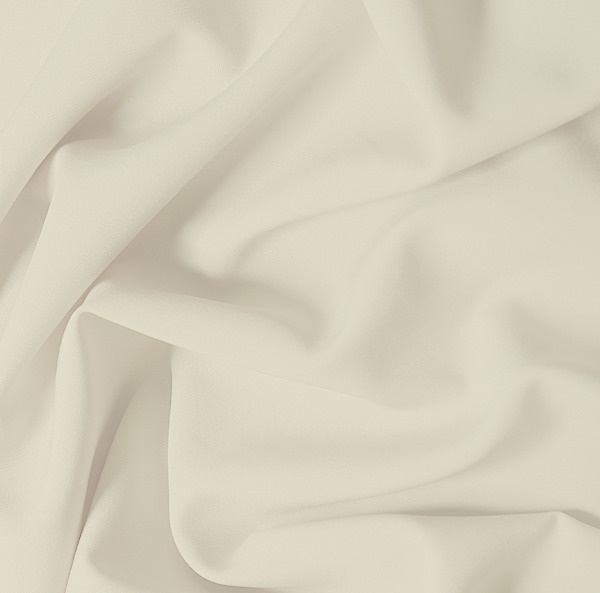 Ткань Габардин стрейч Белый Лебедь 150см г/к слоновая кость 12-1106 100%пэ 183г/м2 (НА ОТРЕЗ)  #1