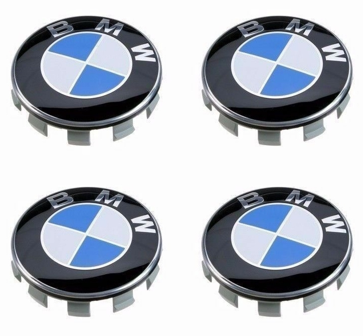 Колпачки на литые диски c логотипом БМВ 68-64-12, в комплекте 4 штуки  #1