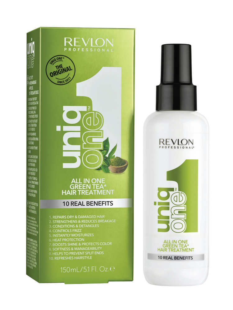 Revlon Несмываемая маска-спрей UNIQ ONE для волос с ароматом зеленого чая, 150 мл  #1
