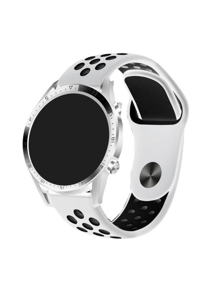 Силиконовый ремешок для часов 20 мм, универсальный перфорированный ремень для Samsung Galaxy Watch Xiaomi #1
