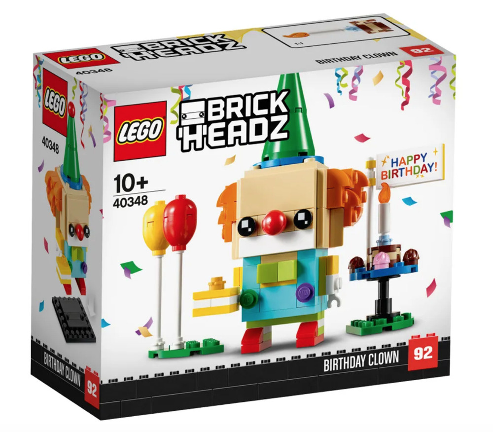 Лего BrickHeadz серия, LEGO Конструктор, лего 40348 Birthday Clown, Конструктор lego для мальчиков и #1