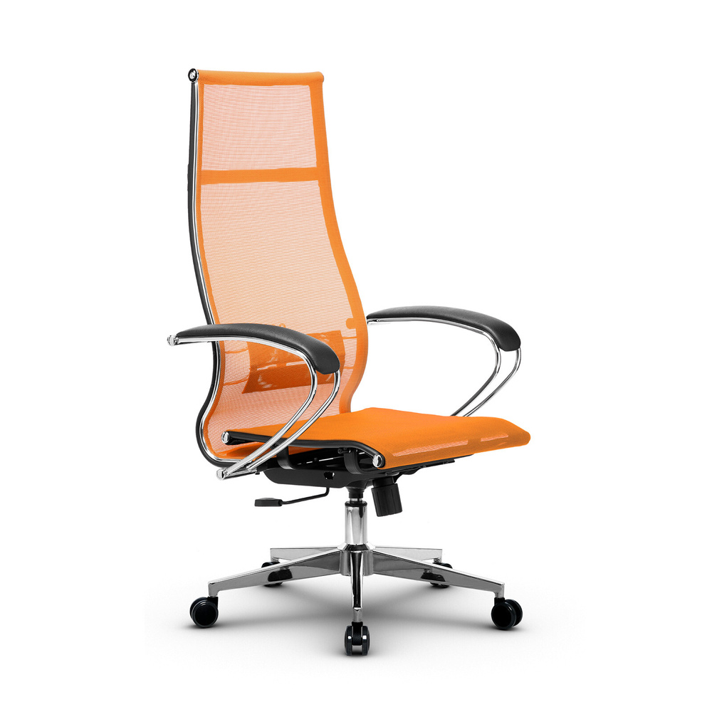 Компьютерное кресло МЕТТА-7(MPRU)/подл.131/осн.004 оранжевый/оранжевый  #1