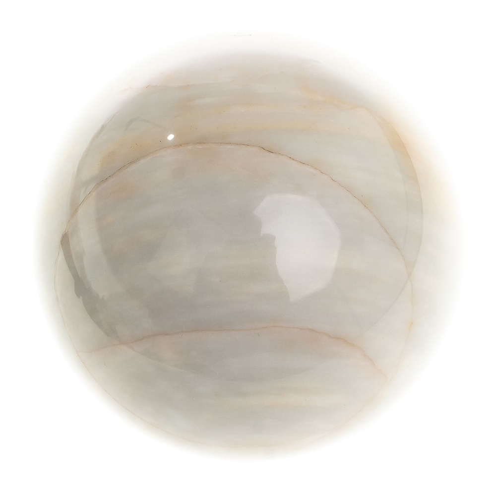 Шар из газганского мрамора 9 см / сувенир из камня #1
