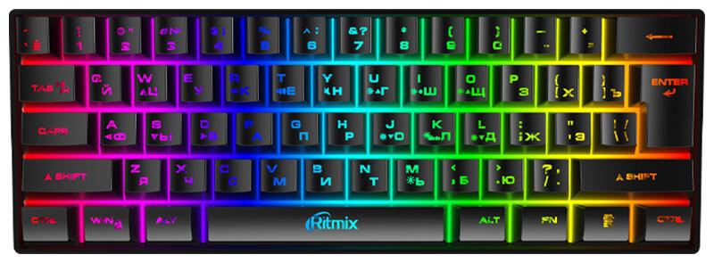 Проводная клавиатура Ritmix с подсветкой RKB-561BL #1