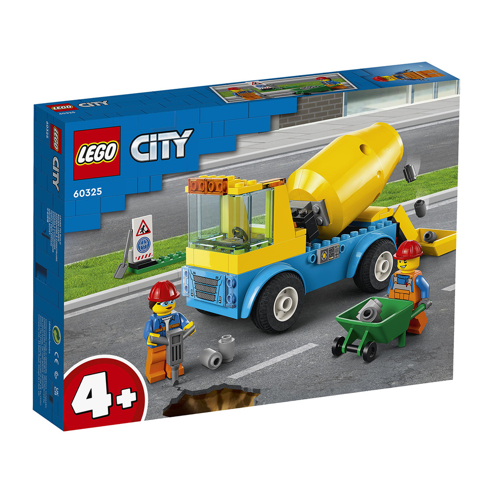 Конструктор LEGO City 60325 Бетономешалка #1