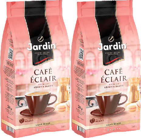 Кофе Jardin Cafе Eclair в зернах 1 кг, комплект: 2 упаковки по 1 кг  #1