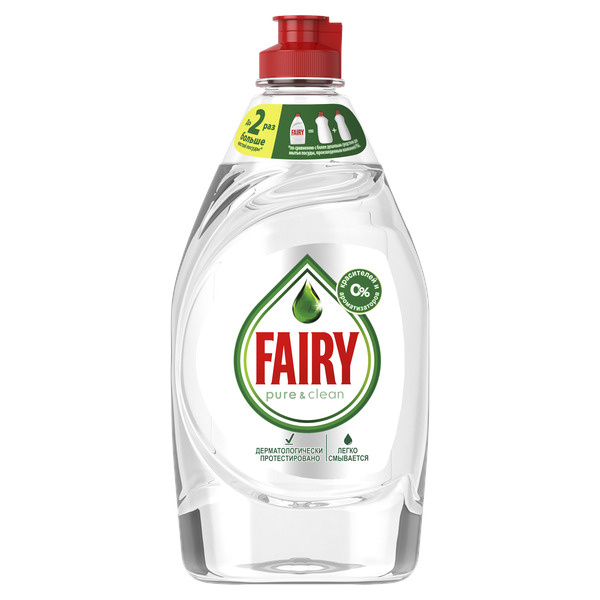 Средство для мытья посуды Fairy Pure&Clean 450 мл #1