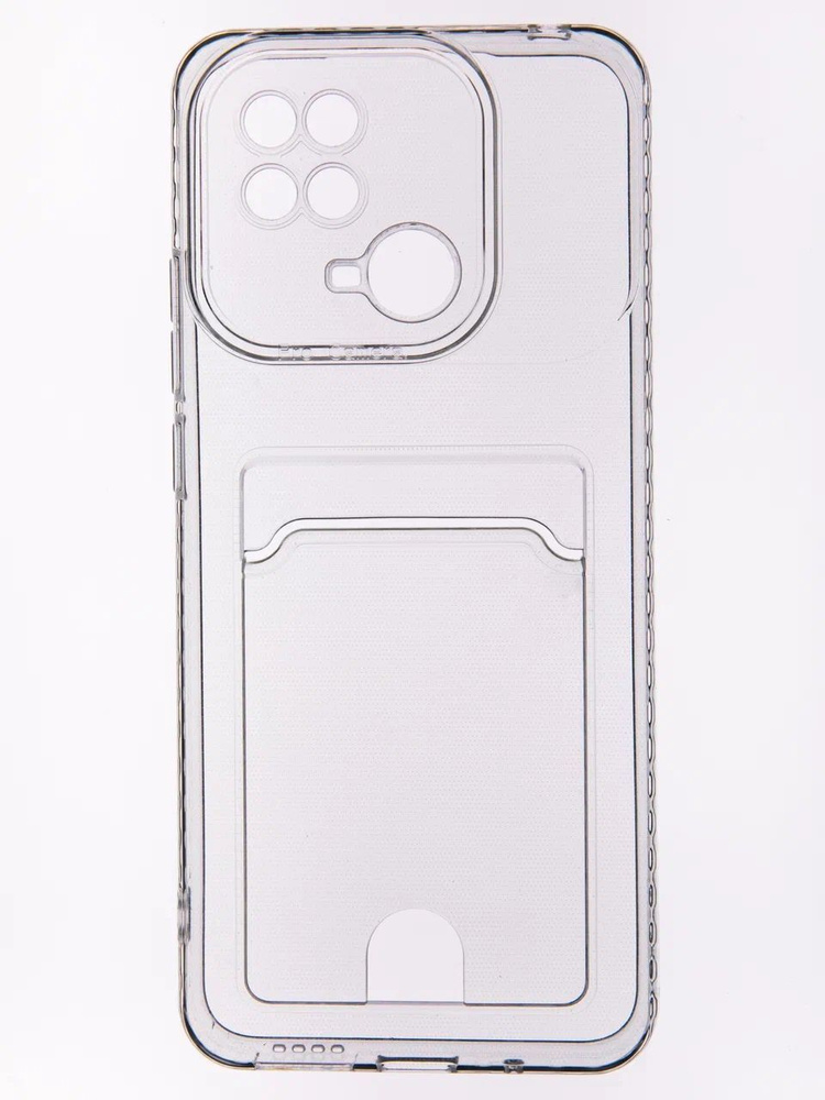Силиконовый чехол / накладка с защитой камеры с карманом для Xiaomi Redmi 10C / Ксяоми Редми 10С / Сяоми #1
