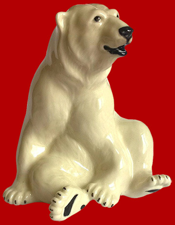 Фарфоровая статуэтка Белый медведь Арт.  #1