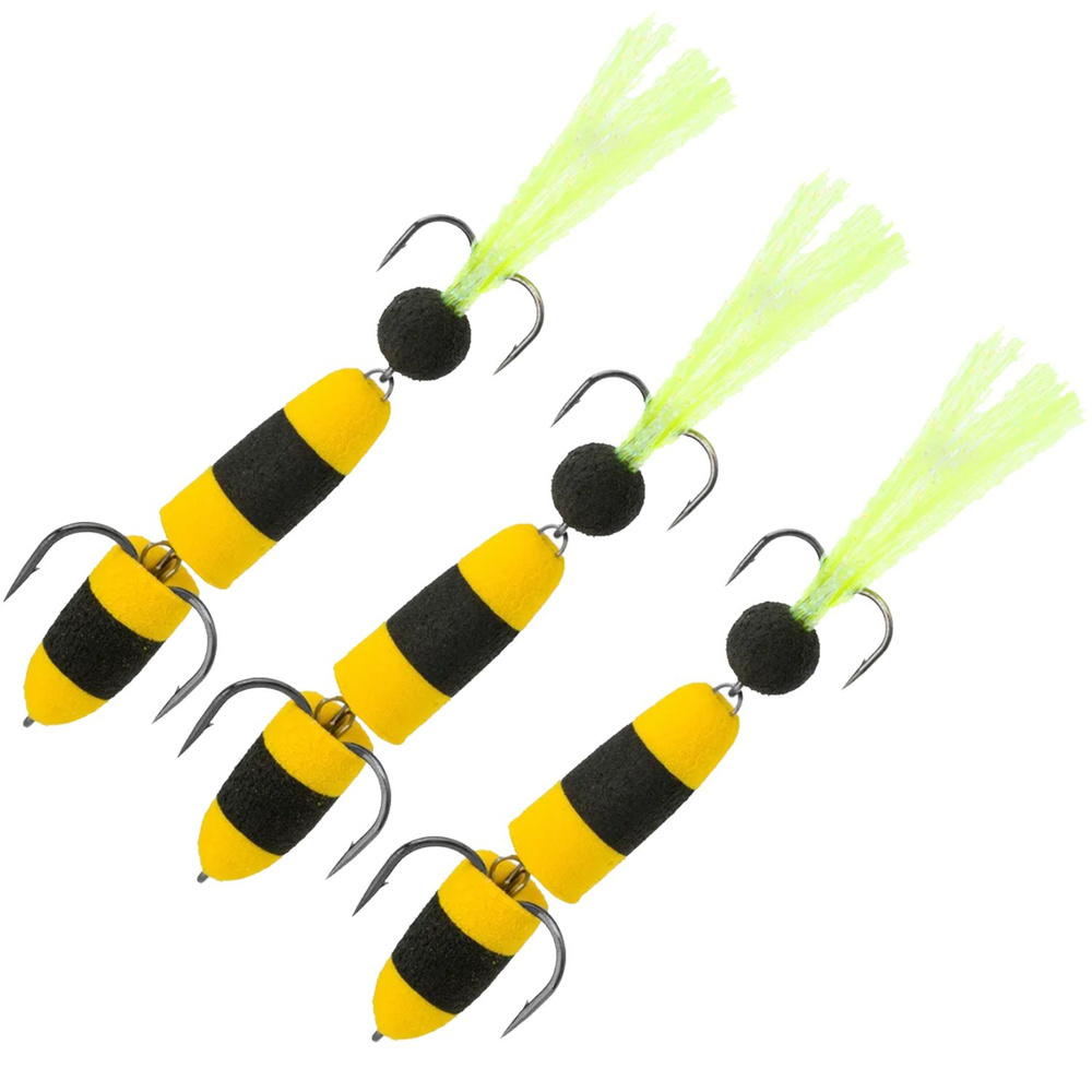 Мандула для рыбалки (3 шт) NEXT 105 мм (L) #001 желтый-черный-желтый / Приманки на судака / На щуку / #1