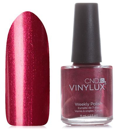 Недельный лак для ногтей VINYLUX CND Red Baroness №139 #1