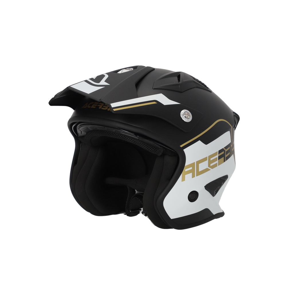 Мотошлем открытый Acerbis JET ARIA White/Black/Gold, L #1