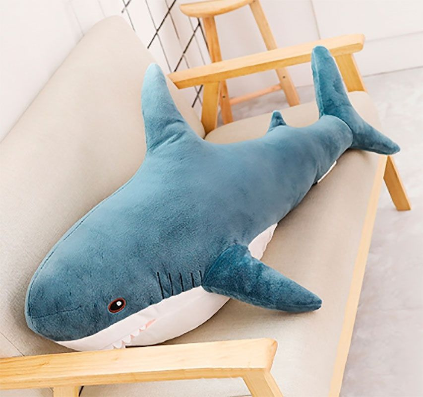 Мягкая игрушка Акула синяя 120 см #1