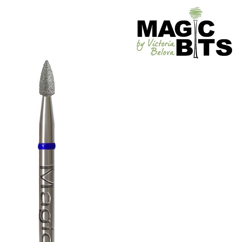Magic Bits Алмазная фреза Пуля с натуральным напылением 2,4 мм  #1