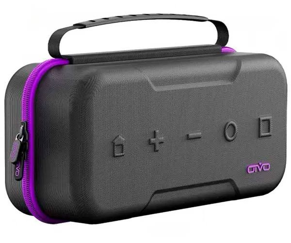 Чехол-сумка OIVO Carry Case (черно-фиолетовый) для Nintendo Switch (IV-SW188)  #1