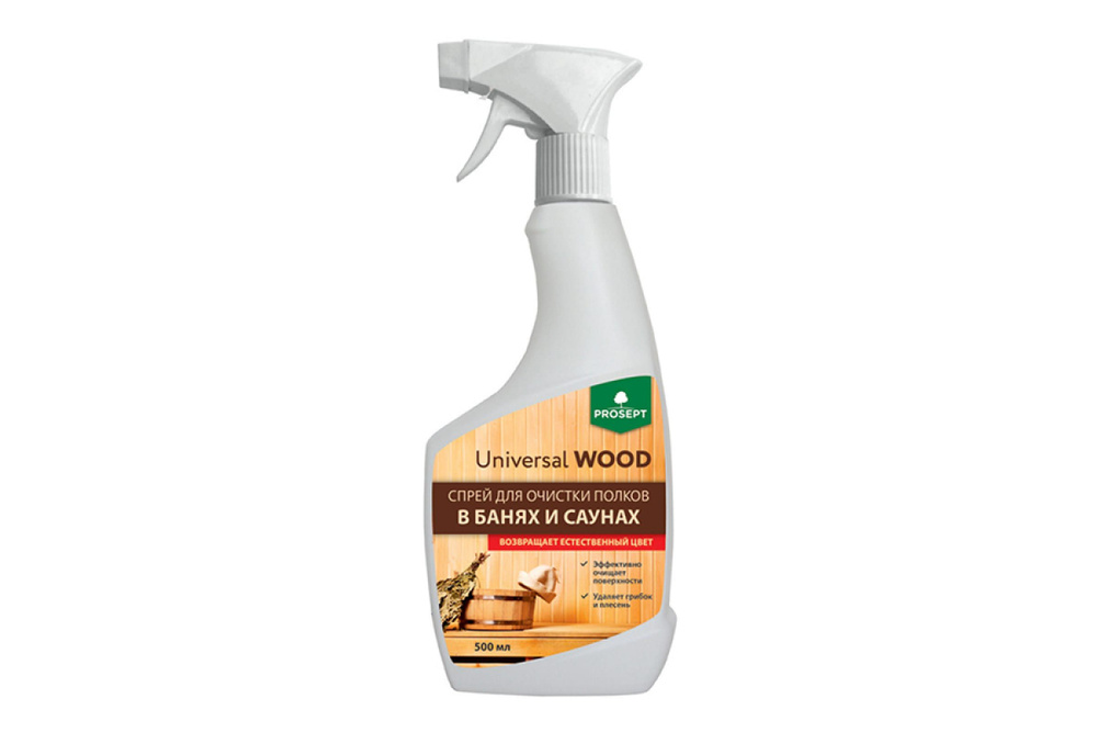 Спрей для очистки полков в банях и саунах PROSEPT Universal Wood 0.5 л  #1