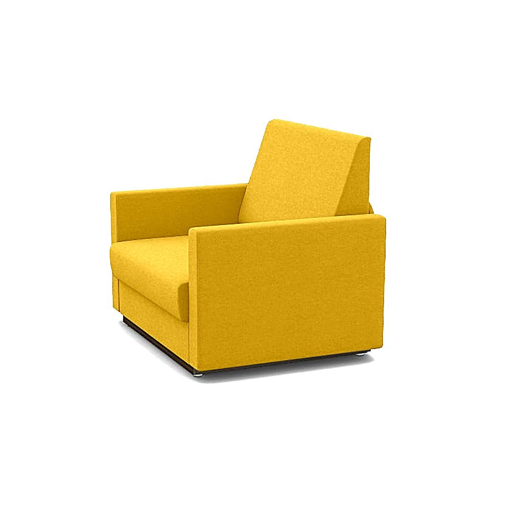 Кресло-кровать Стандарт + ФОКУС- мебельная фабрика 80х80х87 см желтый текстурный  #1