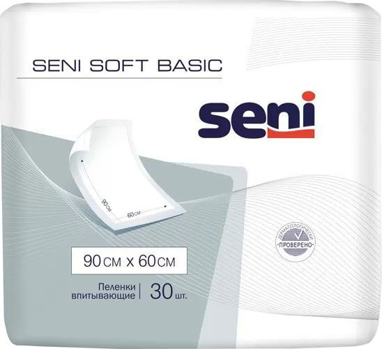 Пеленки Seni Soft Basic, 90 см x 60 см, 30 шт. #1