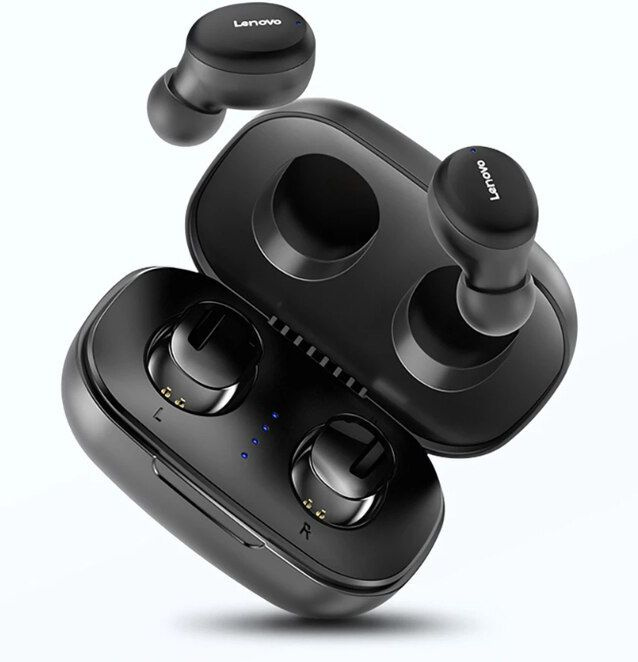 Уцененный товар Беспроводные наушники Lenovo EW301 True Wireless Earbuds черный  #1