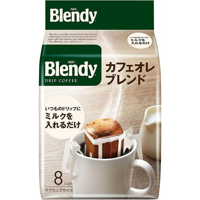 AGF Blendy OLE Blend Кофе молотый в дрип-пакетах 8х7 гр #1